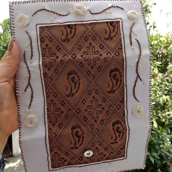 کیف چرمی زنانه سفید