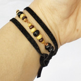 گردبند چوبی و چرمی