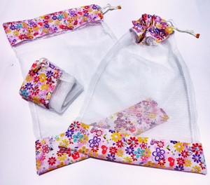 کیسه حبوبات توری شفاف عروس