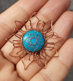 گردنبند سنگی و مس