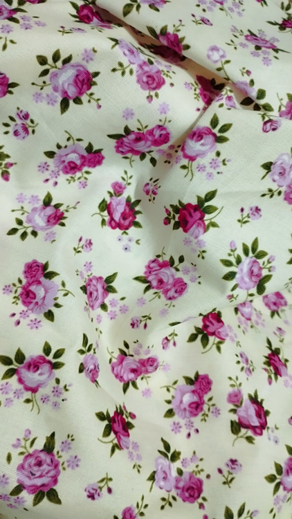 جا دستمال پارچه ای دورو گل گلی | جا دستمال کاغذی پارچه ای